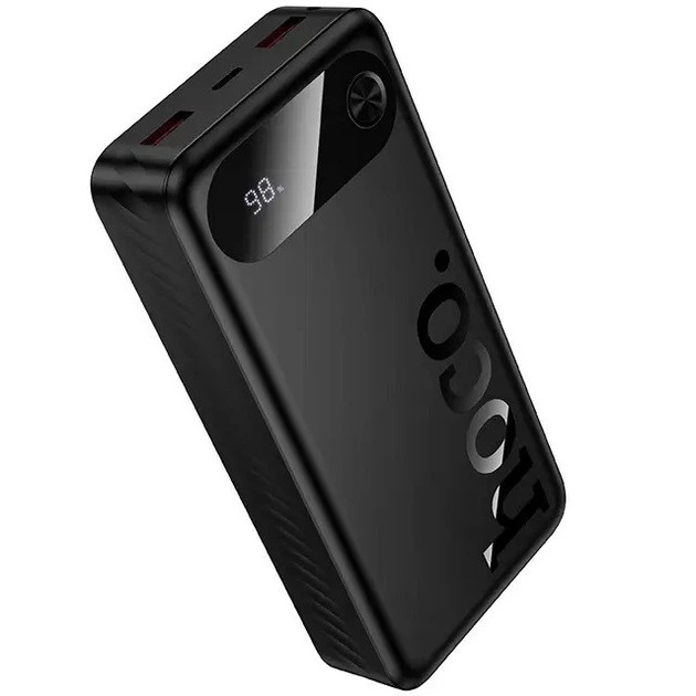Повербанк павербанк з швидкою зарядкою PD20W HOCO J154A Victorious 20000mAh 2USB + Type-C 22.5W Чорний